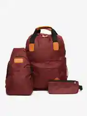 Бордовый рюкзак 3 в 1 школьный, ранец портфель городской школьный для девочки и мальчика спорта