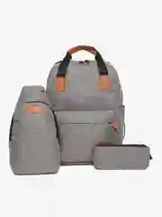 Серый рюкзак 3 в 1 школьный, ранец портфель городской школьный для девочки и мальчика спорта
