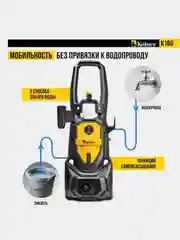 Мойка высокого давления KOLNER K160, 160/110 Бар, 2200 Вт