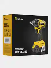 Гайковерт ударный аккумуляторный бесщёточный KOLNER KCW 20/350, 350 Н*м, 20 Вольт