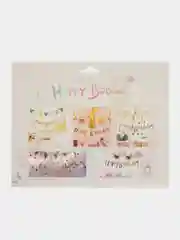 Серебряный растяжка из букв Happy birthday для дня рождения
