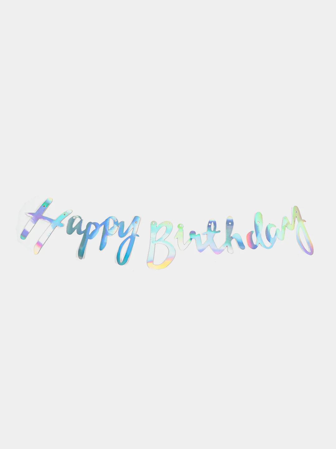 Хром растяжка из букв Happy birthday для дня рождения