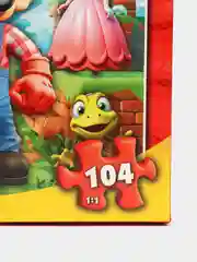 Кораллово-розовый детский пазл 104 детали "ТМ Умные Игры", 330 х 237 мм