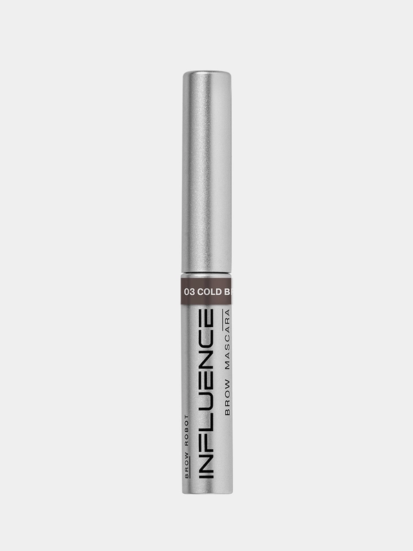 Тушь для бровей Influence Beauty Brow Robot, тон 03, темно-русый, 5 мл