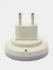 Белый светодиодный ночник, круглый, с датчиком света