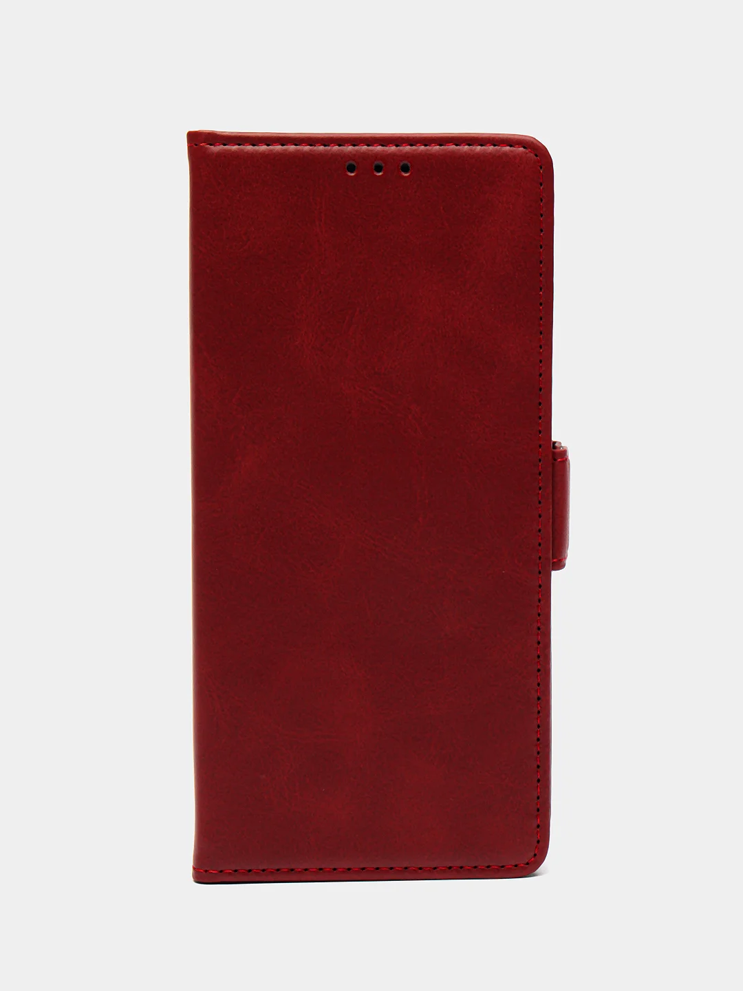 Красный чехол-книжка для Redmi Note 13 4G (Редми Ноут 13 ) с боковым магнитом