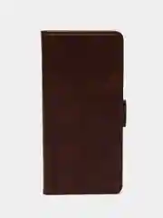 Коричневый чехол-книжка Redmi Note 13 Pro Plus 5G (Редми Ноут 13 Про Плюс) с боковым магнитом