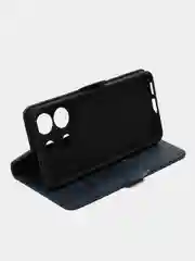 Синий чехол-книжка для Xiaomi Poco X6 (Сяоми Поко Х6) с боковым магнитом
