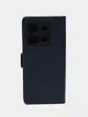 Синий чехол-книжка для Xiaomi Poco X6 (Сяоми Поко Х6) с боковым магнитом