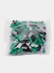 Зеленый конструктор из миниблоков 3D, конструктор для детей