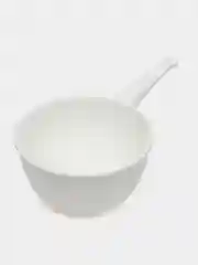 Белый ковш для бани, 2 литра