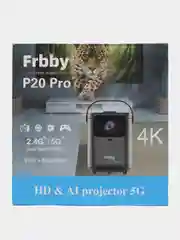 Серый проектор-домашний кинотеатр Frbby P20 PRO c Wi Fi + Bluetooth , 1920x1080 4K HD Android TV