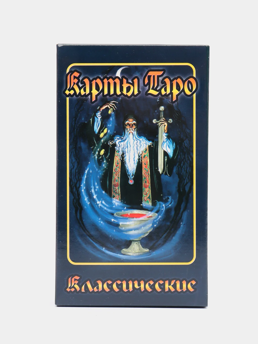 Синий меланж карты Таро Уэйта, обучающая колода, 78 штук