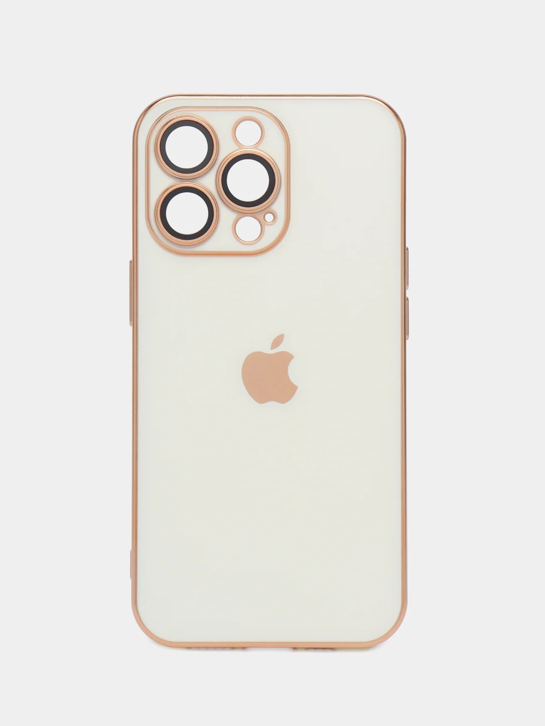 Белый силиконовый матовый чехол для iPhone