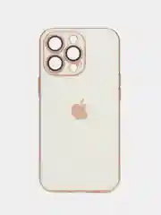 Белый силиконовый матовый чехол для iPhone