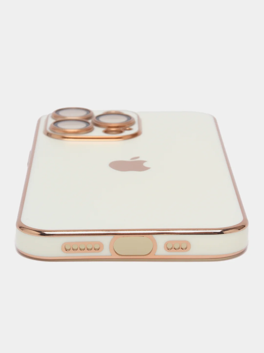 Белый силиконовый матовый чехол для iPhone