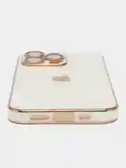 Белый силиконовый матовый чехол для iPhone