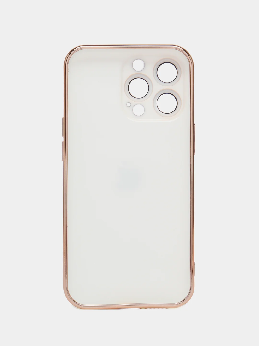 Белый силиконовый матовый чехол для iPhone