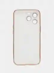 Белый силиконовый матовый чехол для iPhone