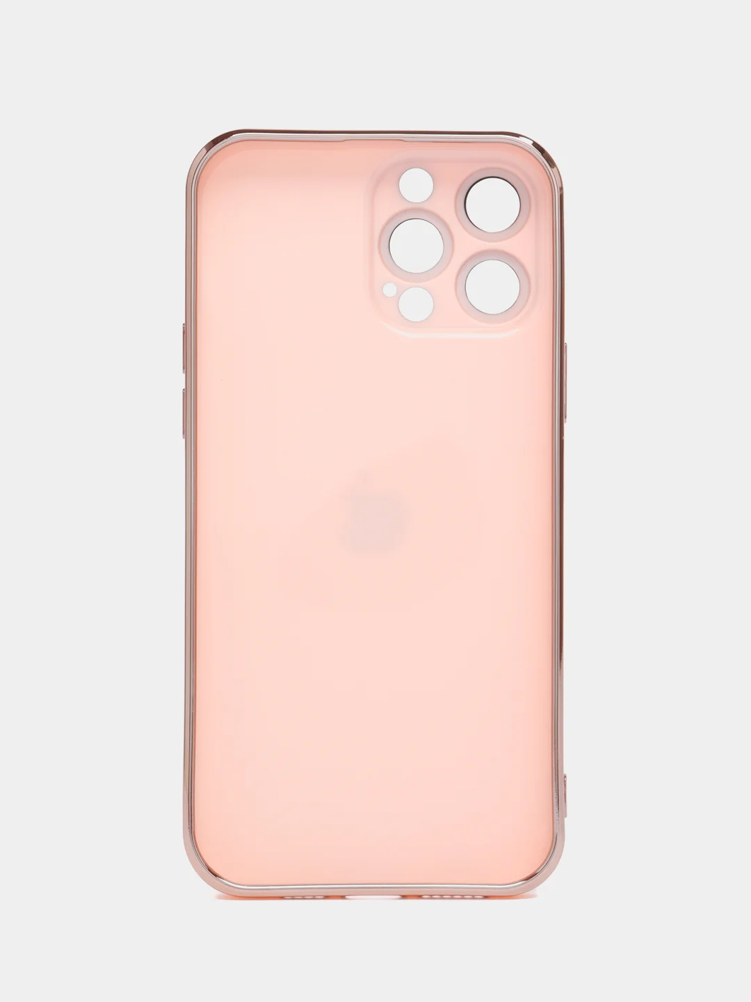 Пудровый силиконовый матовый чехол для iPhone