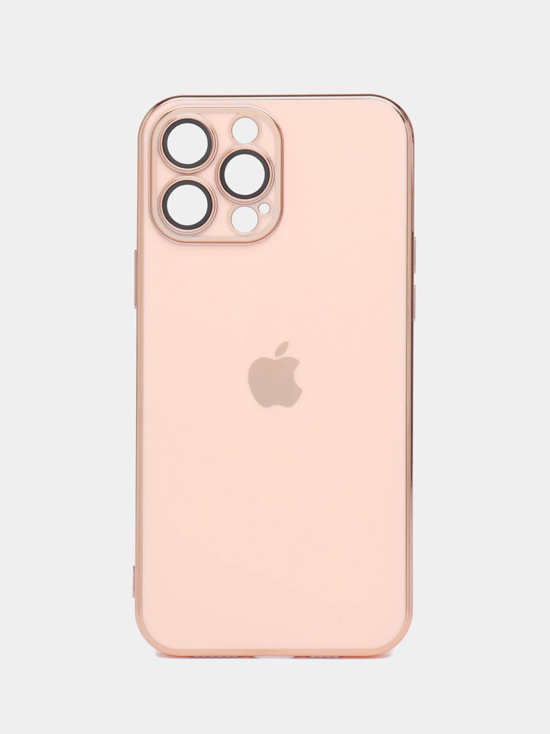 Пудровый силиконовый матовый чехол для iPhone