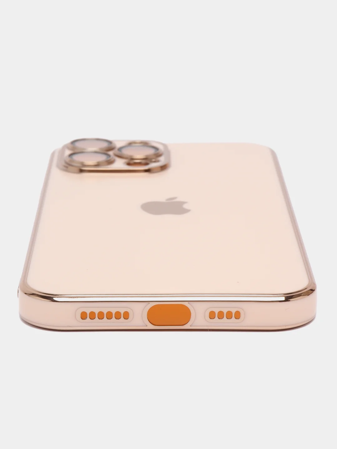Пудровый силиконовый матовый чехол для iPhone