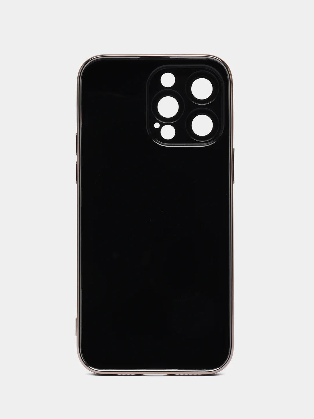 Черный силиконовый матовый чехол для iPhone