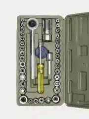 Набор головок 38пр 1/4" (головки, трещетка и отвертка) в кейсе AIWA