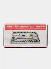 Набор головок 38пр 1/4" (головки, трещетка и отвертка) в кейсе AIWA