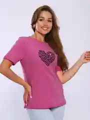 Фуксия футболка женская, большие размеры
