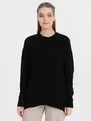 Черный теплый свитшот женский, с капюшоном, oversize