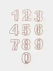 Скрепки канцелярские Цифры 0-9