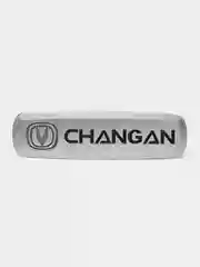 Комплект шильдиков металлических с эмблемой авто Changan и 4 винтовыми креплениями (Пара)