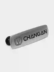 Комплект шильдиков металлических с эмблемой авто Changan и 4 винтовыми креплениями (Пара)