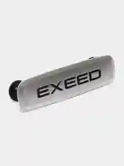 Комплект шильдиков металлических с эмблемой авто "Exeed" и 4 винтовыми креплениями (Пара)