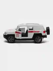 Машина металлическая Скорая помощь, 1:48, инерция, открываются двери, цвет белый