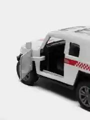 Машина металлическая Скорая помощь, 1:48, инерция, открываются двери, цвет белый