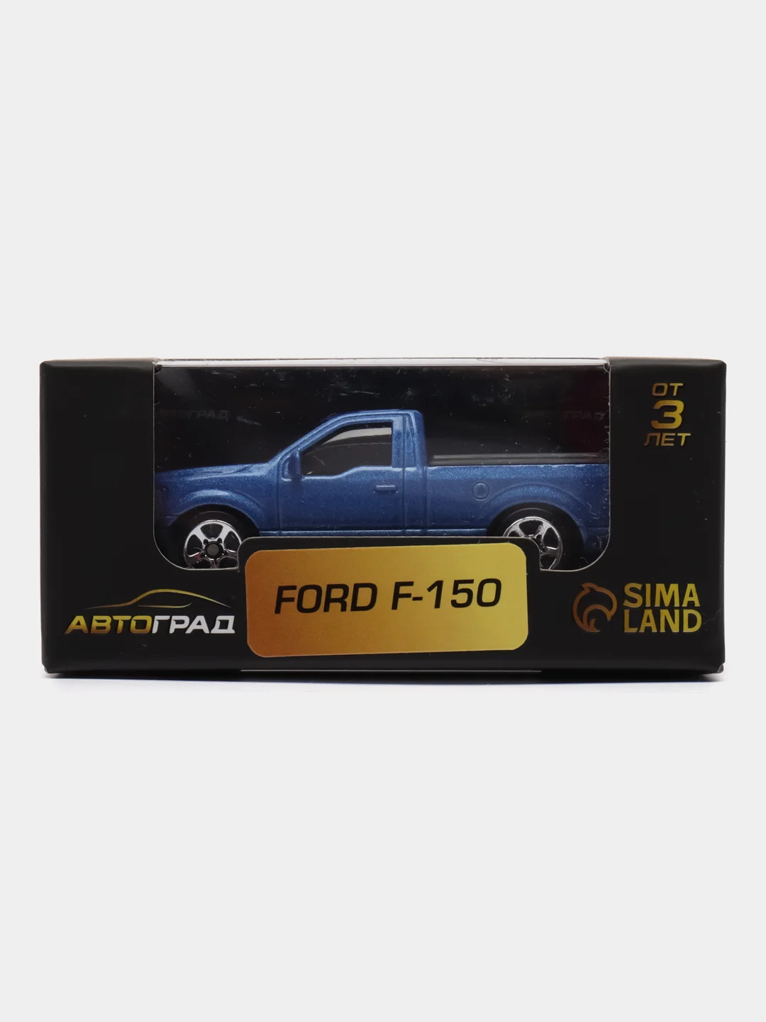 Машина металлическая FORD F-150, 1:64, цвет синий