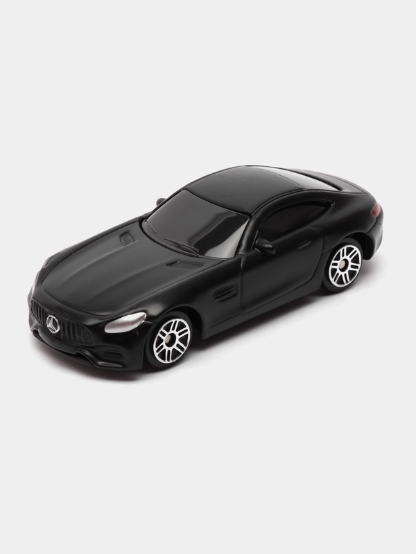 Машина металлическая MERCEDES-AMG GT S, 1:64, цвет чёрный матовый