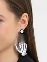 Серьги на Хэллоуин средний палец
