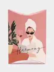 Коралловый меланж коробка подарочная, новогодняя, 11 см х 8 см х 2 см