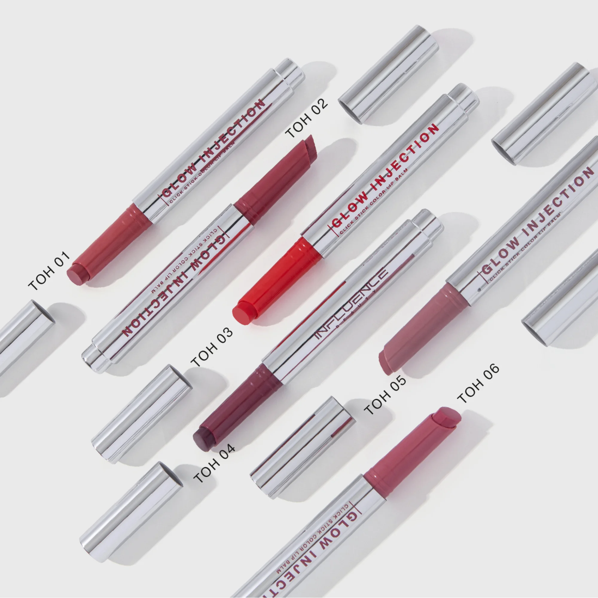 Бальзам-стик для губ Influence Beauty GLOW INJECTION, тон 02, персиковый нюд, 2 г