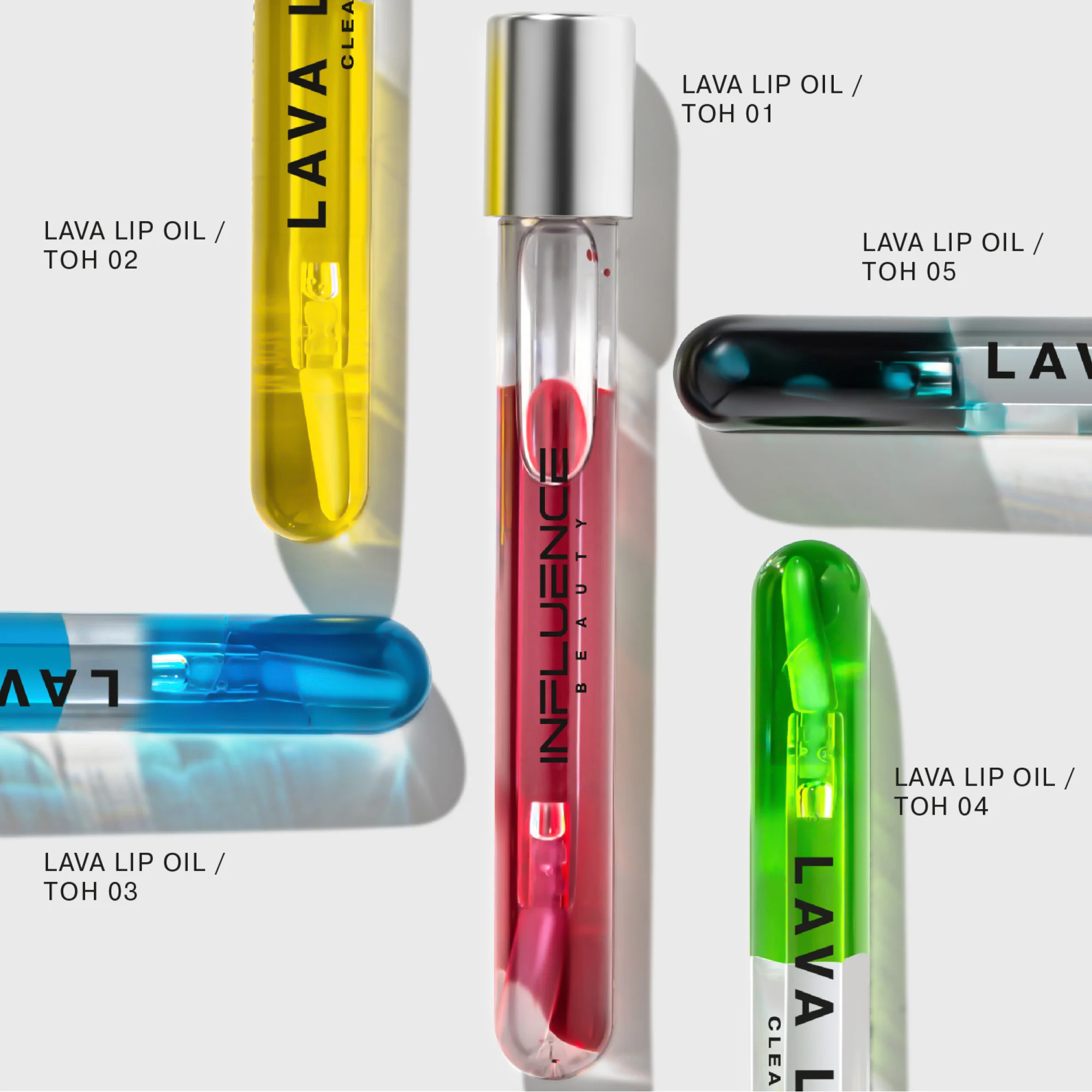 Двухфазное масло для губ INFLUENCE BEAUTY LAVA LIP OIL, тон 02: прозрачный желтый, 6 мл