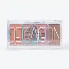 Палетка для контуринга Influence Beauty Silver Decagon, 4 оттенка, тон 02, 8,5 г