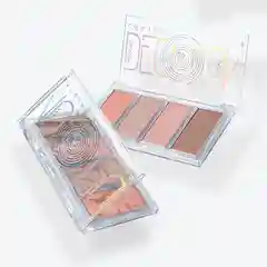 Палетка для контуринга Influence Beauty Silver Decagon, 4 оттенка, тон 02, 8,5 г