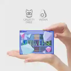 Палетка теней для век Influence Beauty METAVERSE, 15 сияющих дуохромных оттенков, 15 г
