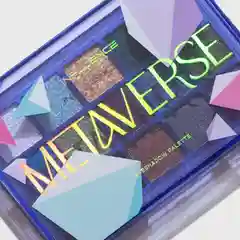 Палетка теней для век Influence Beauty METAVERSE, 15 сияющих дуохромных оттенков, 15 г
