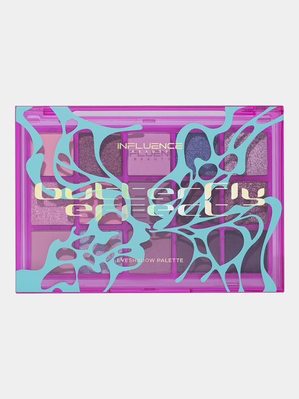 Палетка теней для век Influence Beauty BUTTERFLY EFFECT, холодная нюдовая палитра, 15 г