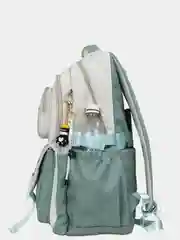 Салатовый рюкзак женский, школьный, портфель повседневный, подростковый