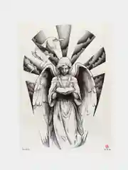 Карамельный временная переводная татуировка "Воины, птицы, черепа и др.",  21х15 см